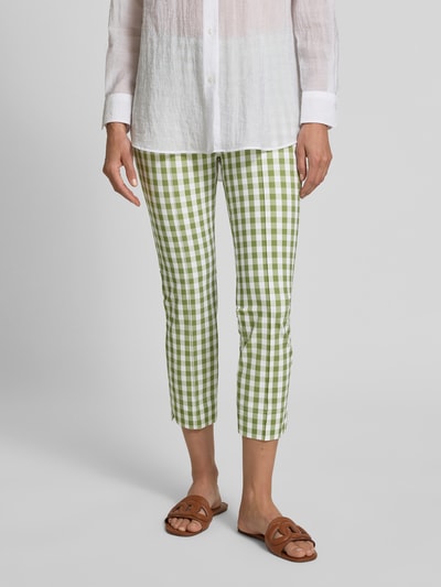 SEDUCTIVE Capribroek met persplooien, model 'CAPRI' Groen - 4