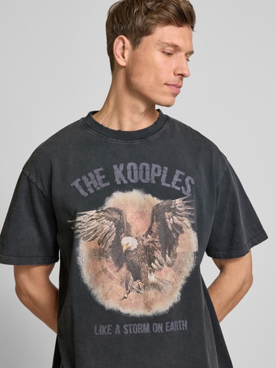 THE KOOPLES T-Shirt mit Label-Print Black 3