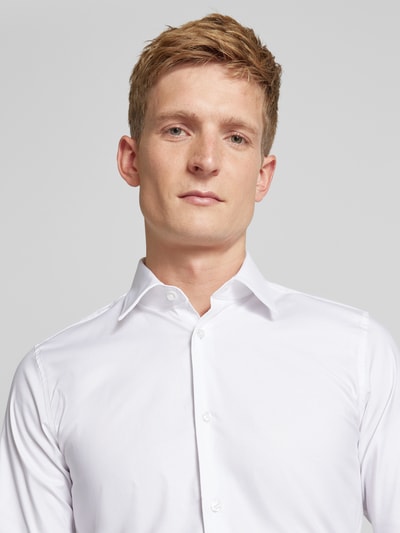 JOOP! Collection Slim Fit Business-Hemd mit Kentkragen Modell 'Pierce' Weiss 3