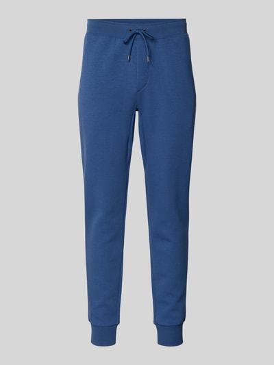 Produktfoto, Sweatpants mit elastischem Bund von Polo Ralph Lauren im Baumwoll-Mix mit Tunnelzug, französischen Eingrifftaschen, Gesäßtasche, lockerem Schnitt in Blau