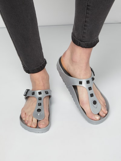 Birkenstock Zehentrenner 'Gizeh EVA' aus wasserfestem Material Silber 3