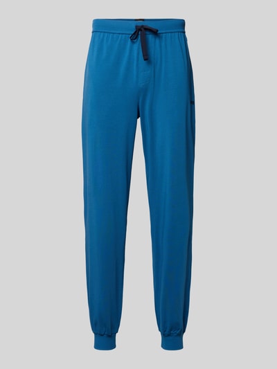 Produktfoto, Regular Fit Sweatpants aus Baumwoll-Mix von BOSS, Optik: Unifarben, Label-Stitching-Applikation, Tunnelzug, Bundabschluss: Elastisch, seitliche Eingrifftaschen, Material: Baumwoll-Mix