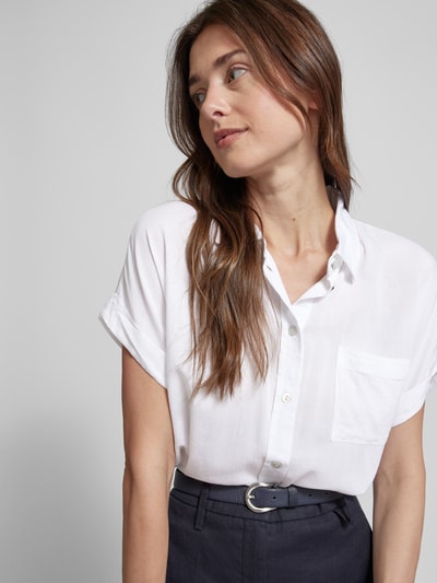 Christian Berg Woman Bluzka koszulowa z kieszenią na piersi Biały 3