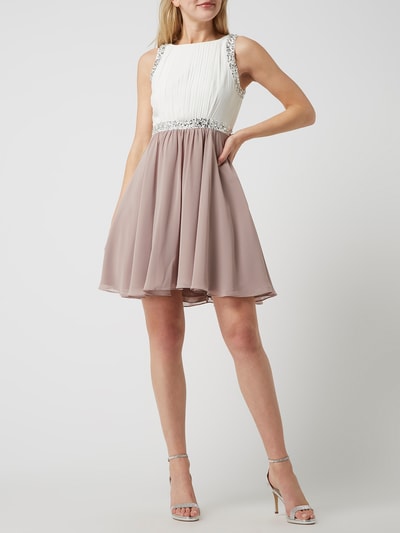 Jake*s Cocktail Cocktailkleid aus Chiffon mit Ziersteinen Mauve 1