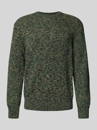 SELECTED HOMME Relaxed Fit Pullover aus reiner Baumwolle Modell 'TILUM' Dunkelgruen Melange 2