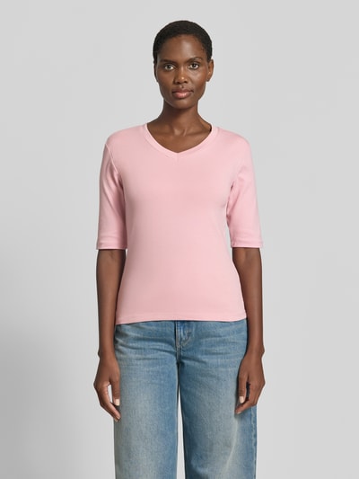 Christian Berg Woman T-Shirt mit Rundhalsausschnitt Altrosa 4