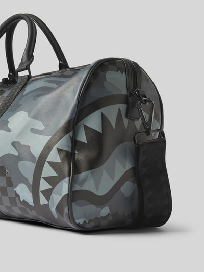 Sprayground Weekender mit Label-Details Anthrazit 3