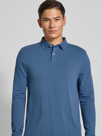 Tommy Hilfiger Regular Fit Poloshirt aus Baumwoll-Mix Jeansblau 3