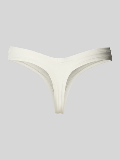 ORGANIC BASICS String mit Ziernähten Offwhite 3