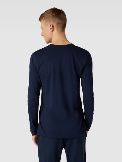 Mey Longsleeve mit V-Ausschnitt Modell 'DRY' Dunkelblau 5
