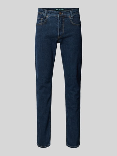 MAC Straight Fit Jeans im 5-Pocket-Design Modell 'ARNE' Dunkelblau 2