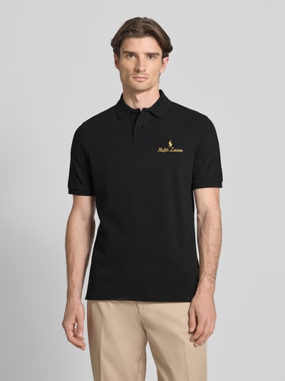 Polo Ralph Lauren Classic Fit Poloshirt mit Label-Stitching Black 4
