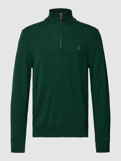 Polo Ralph Lauren Strickpullover aus Wolle mit Logo-Stitching Dunkelgruen 2