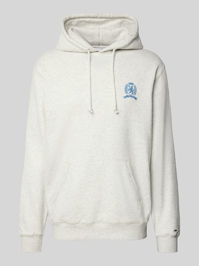 Tommy Jeans Regular fit hoodie van katoenmix Lichtgrijs gemêleerd - 2