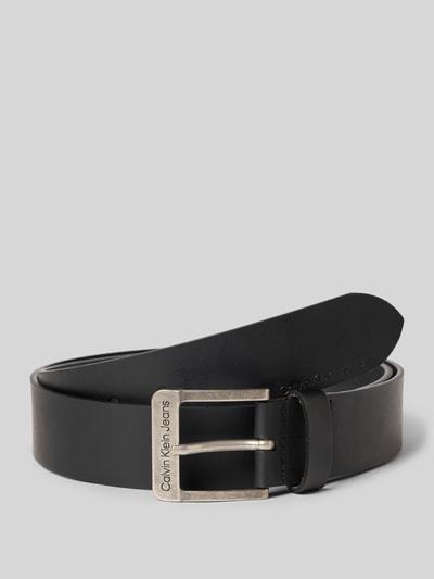 CK Calvin Klein Gürtel aus echtem Büffelleder mit Logo-Prägung Black 1