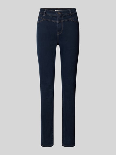Christian Berg Woman Slim Fit Jeans mit Gesäßtaschen Jeansblau Melange 2
