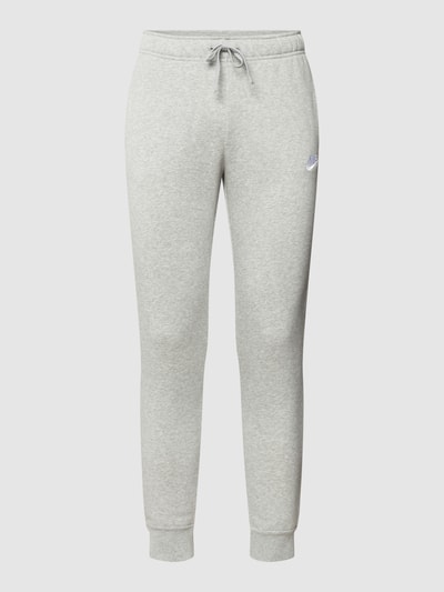 Nike Sweatpants mit Label-Stitching Hellgrau Melange 2