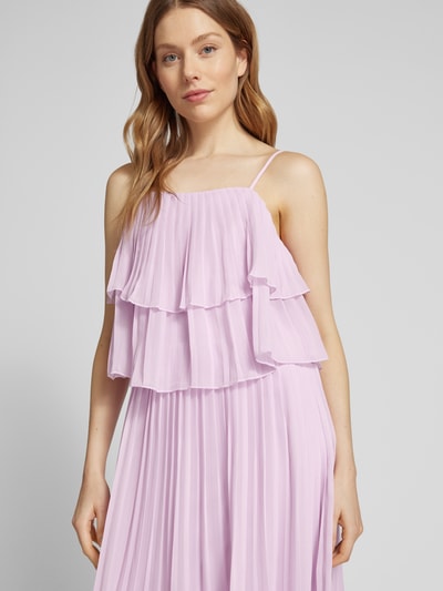 Vila Maxikleid mit Volants Modell 'CHIFFON' Rosa 3