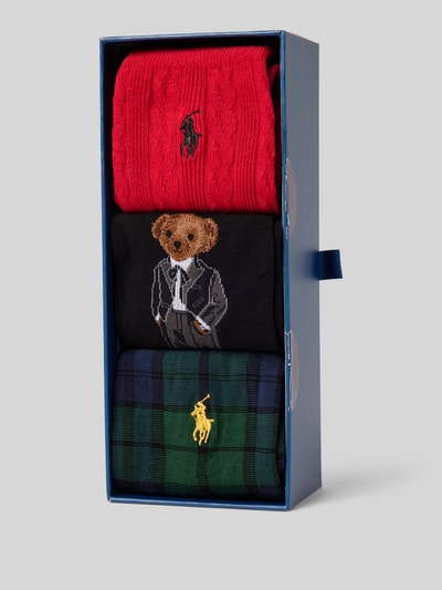 Polo Ralph Lauren Socken mit elastischem Rippenbündchen im 3er-Pack Black 3