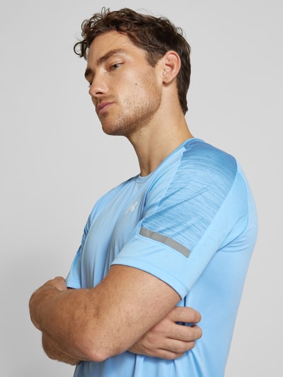 Under Armour T-Shirt mit Label-Print Modell 'Tech Utility' Rauchblau 3