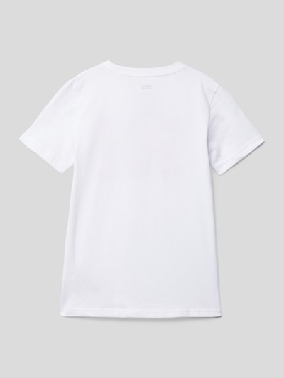 Levi’s® Kids T-shirt met labelprint, model '501' Wit - 3