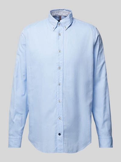 HECHTER PARIS Koszula casualowa o kroju modern fit z kołnierzykiem typu button down Niebieski 2