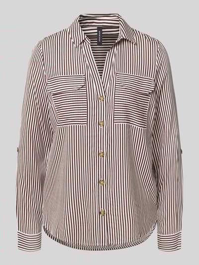 Vero Moda Regular fit overhemdblouse van pure viscose, model 'BUMPY' Bordeaux - 2