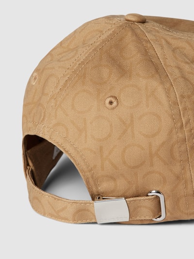 CK Calvin Klein Base Cap mit Allover-Logo Camel 3