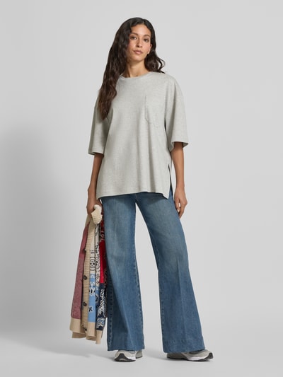 Weekend Max Mara Regular fit T-shirt van puur katoen, model 'ESEDRA' Lichtgrijs - 1