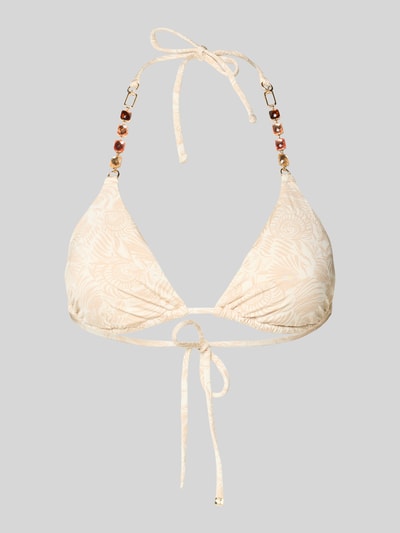 GUESS Bikinitop met siersteentjes model 'Marina' Beige - 1