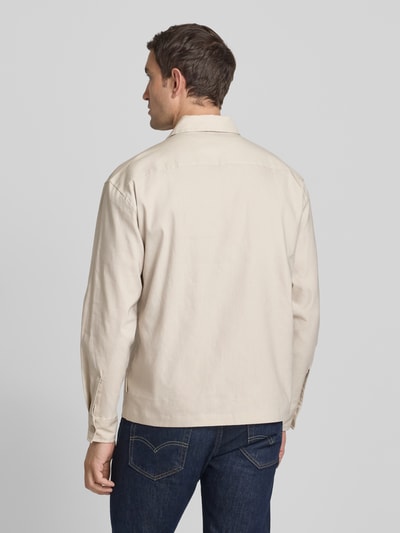 CK Calvin Klein Regular fit overhemdjack met borstzakken Beige - 5