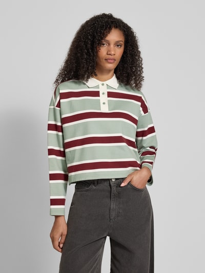 JAKE*S STUDIO WOMAN Shirt met lange mouwen, polokraag en knoopsluiting Lindegroen - 4