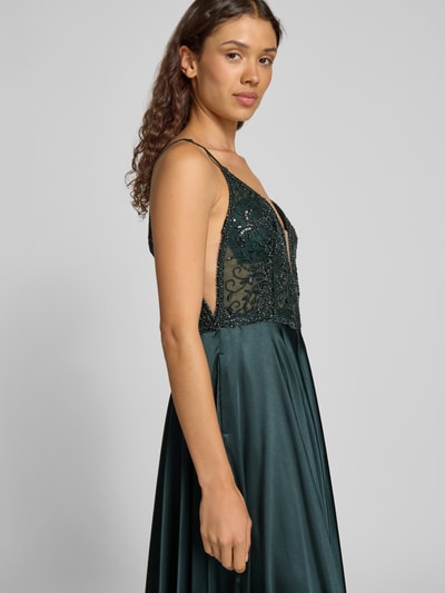 V.M. Avondjurk met kant Donkergroen - 3