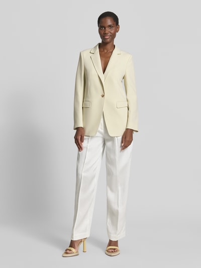BOSS Orange Regular Fit Longblazer mit Reverskragen Modell 'JABLA3' Hellgelb 1