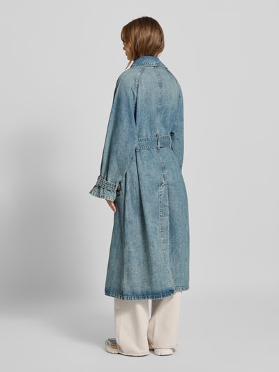 Hugo Blue Relaxed fit trenchcoat van puur katoen Jeansblauw - 5