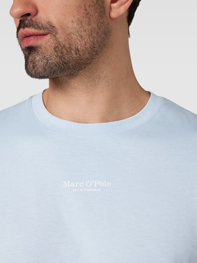 Marc O'Polo T-shirt z czystej bawełny Jasnoniebieski 3