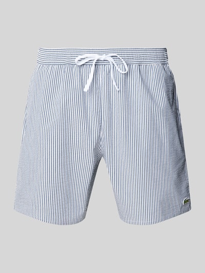 Lacoste Badehose mit elastischem Bund Marine 1