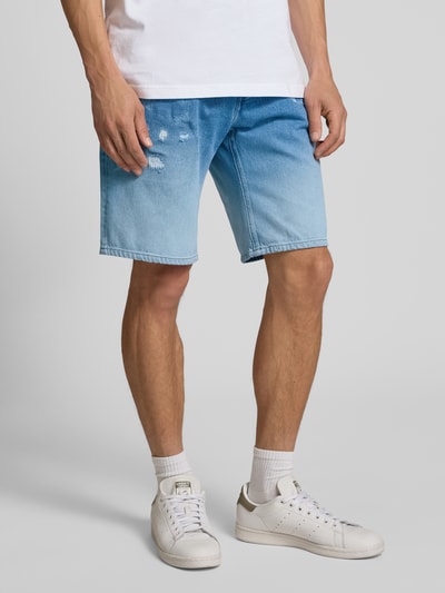 Pepe Jeans Loose fit korte jeans in destroyed-look Jeansblauw - 4