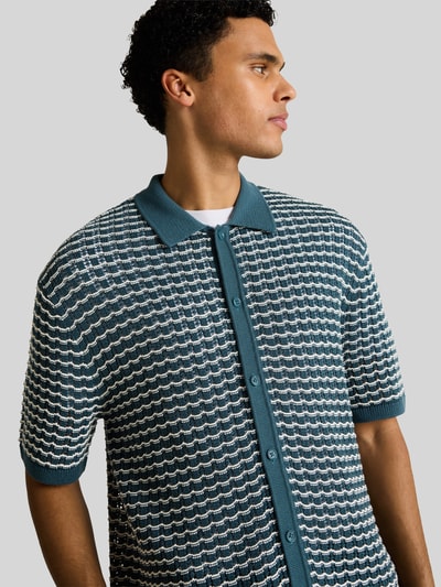 Tom Tailor Denim Regular Fit Poloshirt aus Baumwoll-Mix Petrol 3
