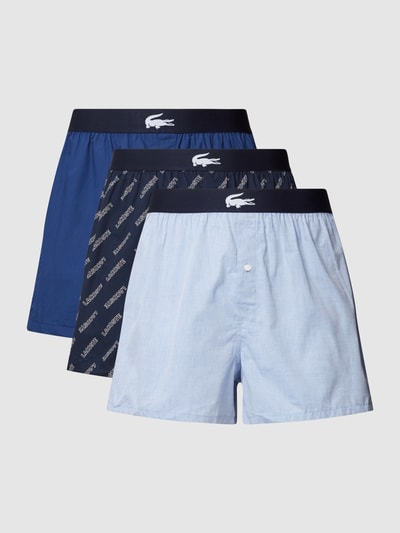 Lacoste Boxershort met logo in band in een set van 2 stuks, model 'LIFESTYLE' Blauw - 2