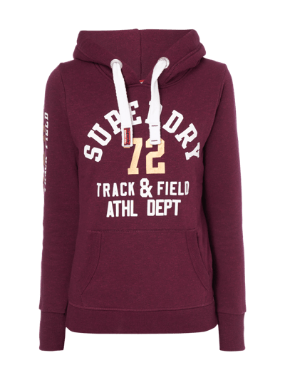 Superdry Hoodie mit Logo-Print Bordeaux 1