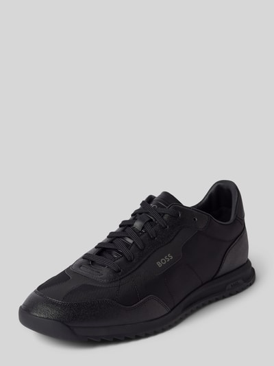 BOSS Sneaker mit Label-Details Modell 'Zayn' Black 1