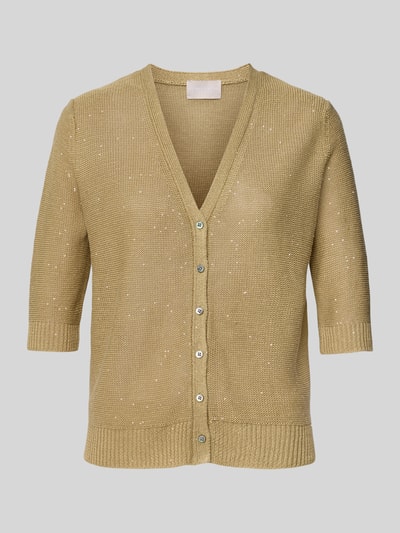Hemisphere Leinencardigan mit 1/2-Arm Schilf 2