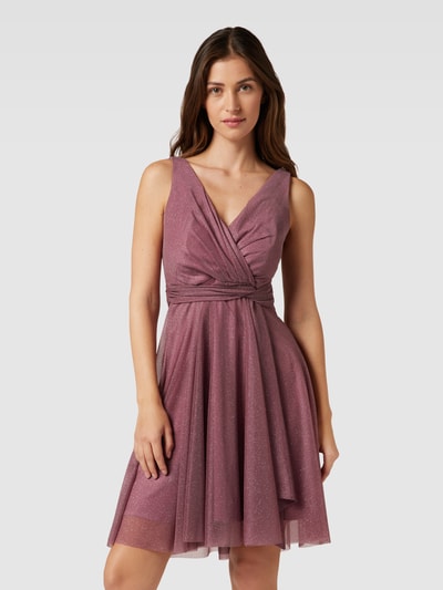 TROYDEN COLLECTION Cocktailkleid in Wickel-Optik Lila 4