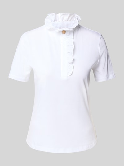 Rich & Royal T-shirt met opstaande kraag Wit - 2