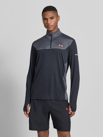 Under Armour Funktionsshirt mit Stehkragen Modell 'Tech Utility 1/4 Zip' Black 4