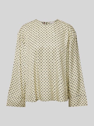 Tommy Hilfiger Blouse met ronde hals, model 'FOULARD' Lichtgeel - 2