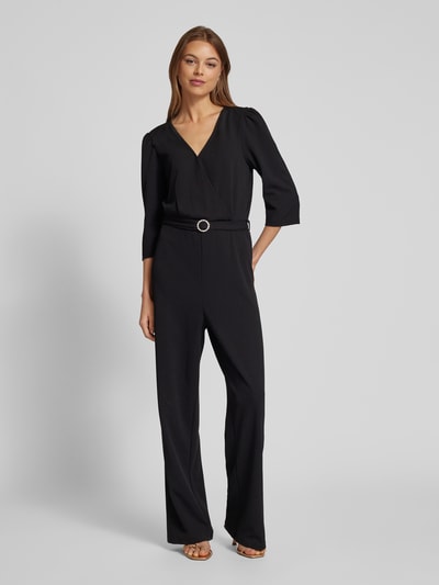 ICHI Jumpsuit mit Taillengürtel Modell 'PABITRA' Black 4