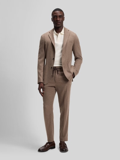 BOSS Marynarka w kroju slim fit z dodatkiem żywej wełny model 'P-Hanry-WG-264' Beżowy 1