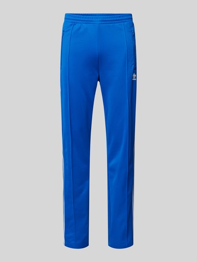 adidas Originals Straight Leg Sweatpants mit fixierten Bügelfalten Bleu Melange 2